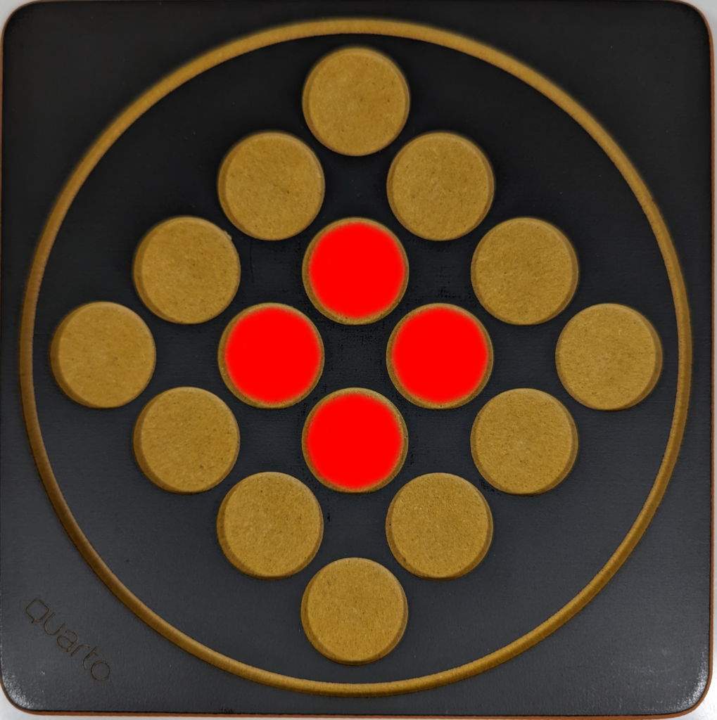 同じ種類の駒を四角形の4マスに並べた時の画像