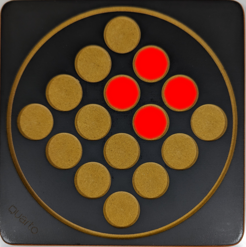 同じ種類の駒を四角形の4マスに並べた時の画像