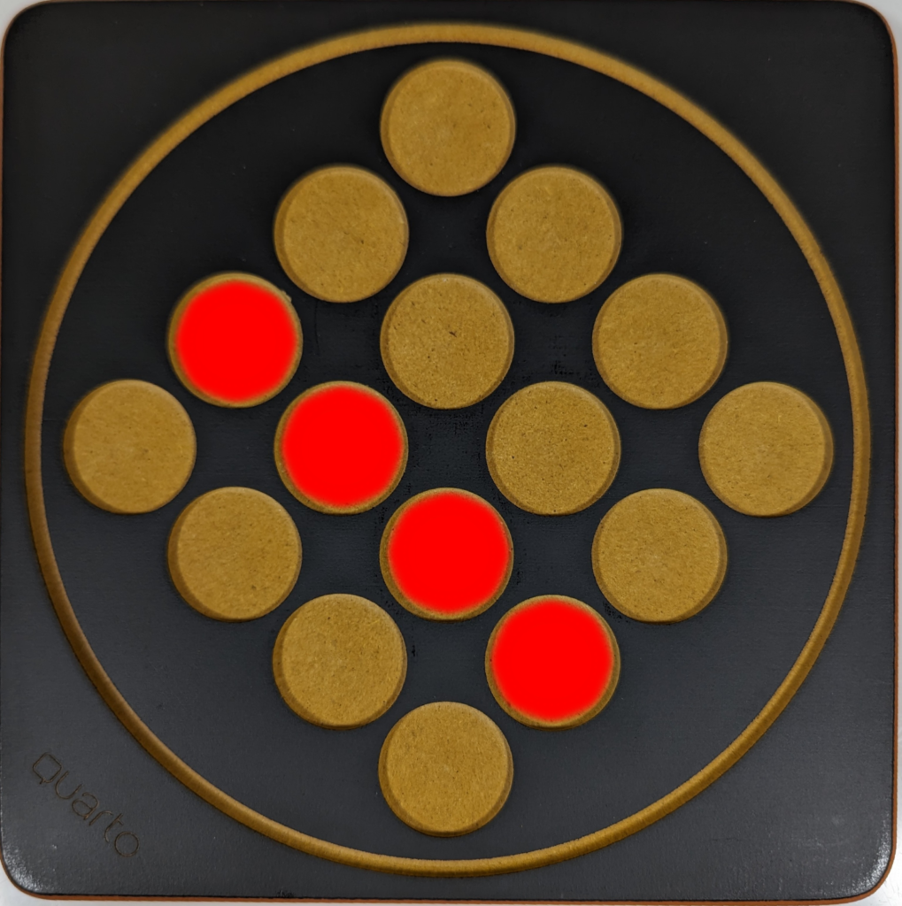 同じ種類の駒を一列に並べる画像